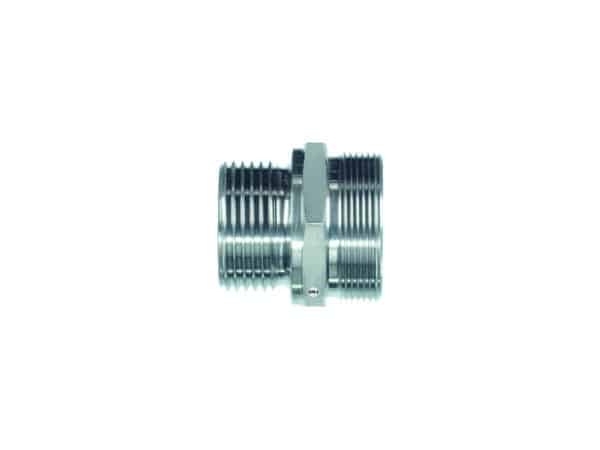 38x1.5 parallel to 1 1/4 inch BSP parallel m-m adapter
