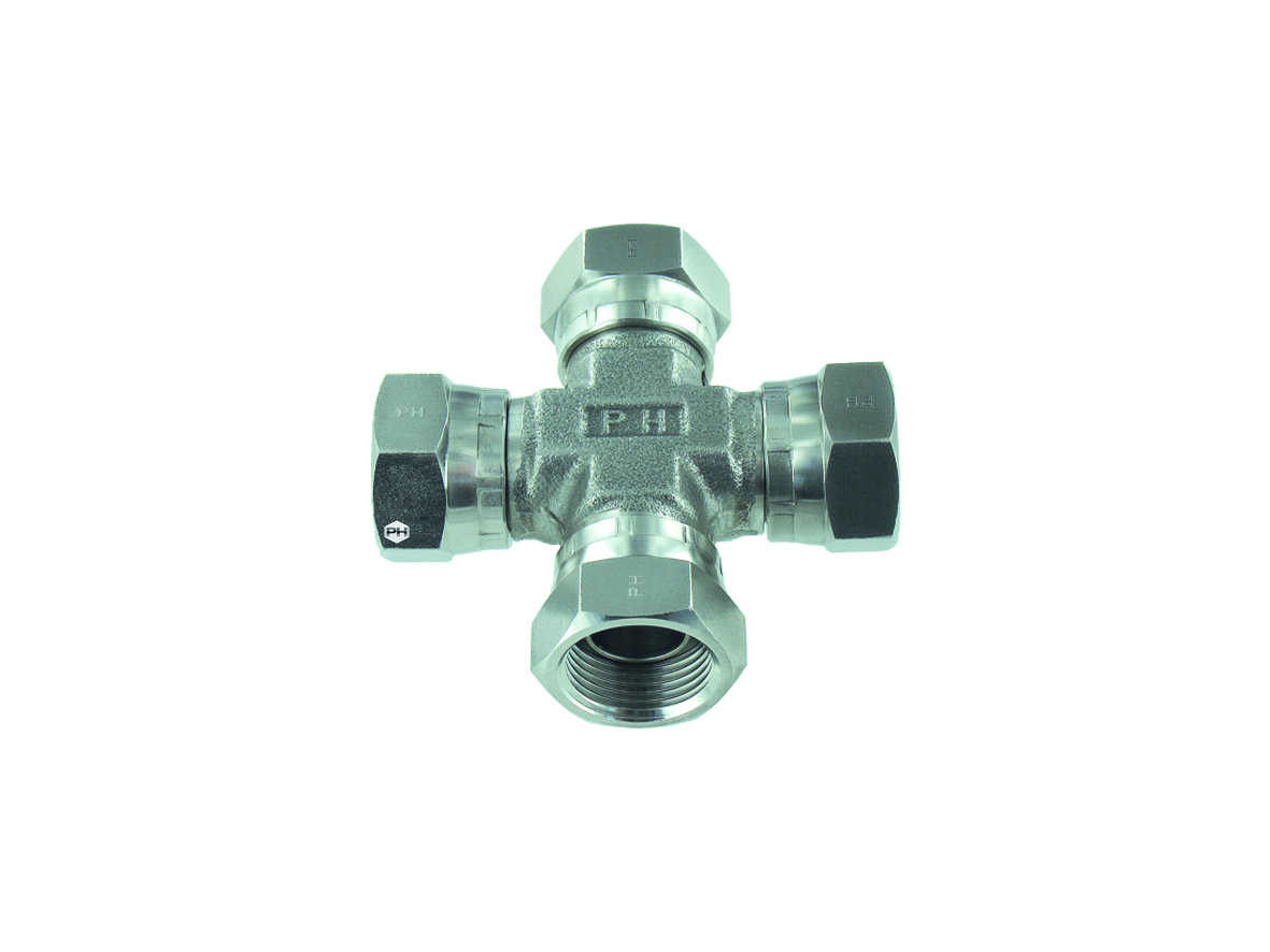BSPP swivel female cross