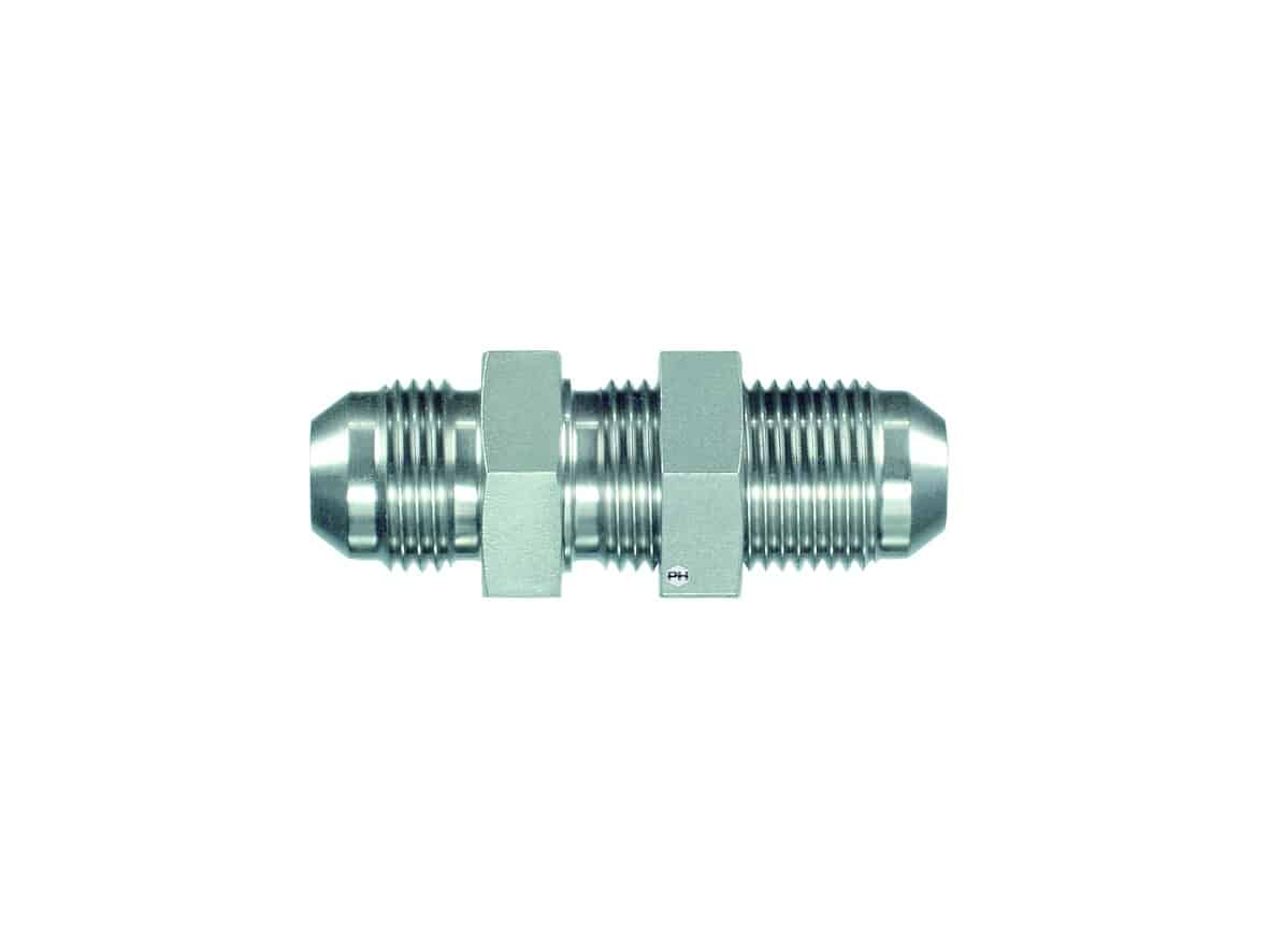 37° flare JIC – Straight bulkhead