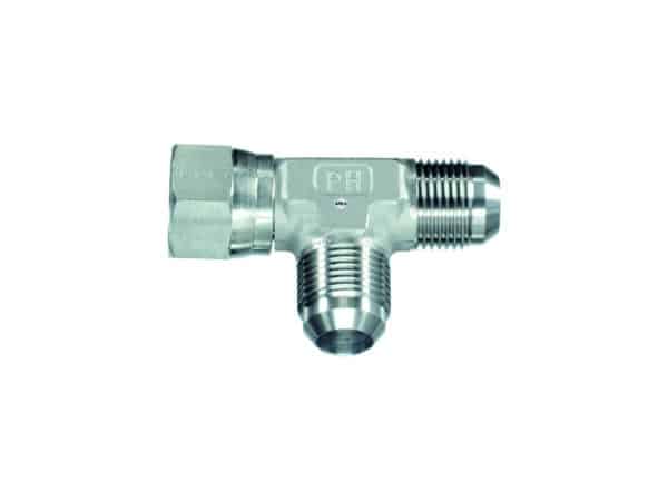 9/16 inch-18UNF 37 deg JIC swivel run T adapter