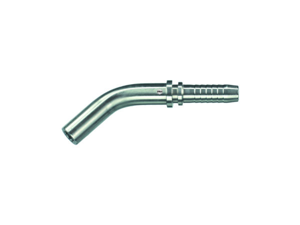 15mm OD standpipe to 1/2 inch 45 deg hydraulic hose tail