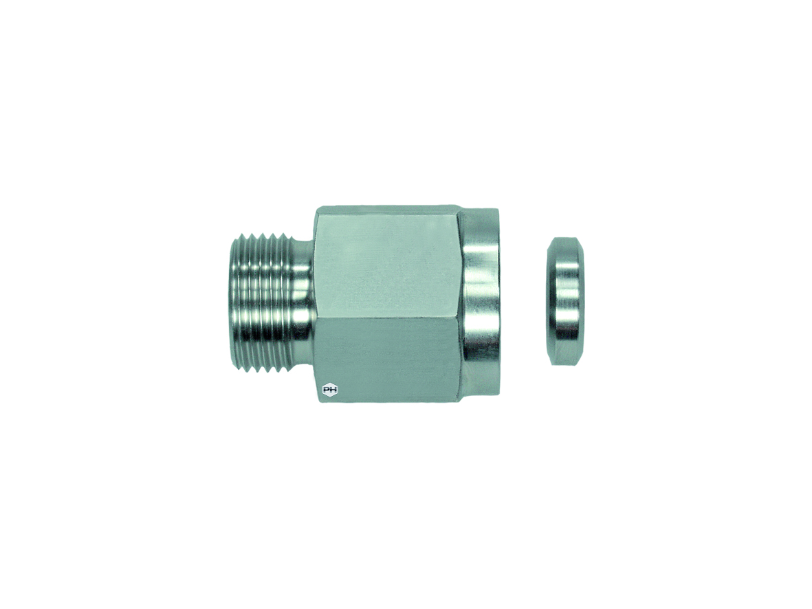 BSP parallel female pressure gauge connector - body only