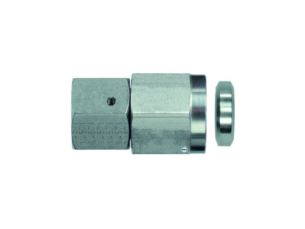 12S cone seal female to 1/4 inch BSPP female gauge connector